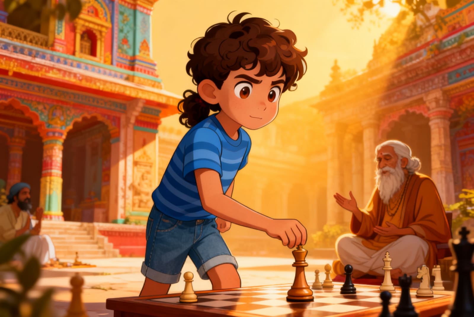 Shreya and the Chess of the Gods — illustration for page 9