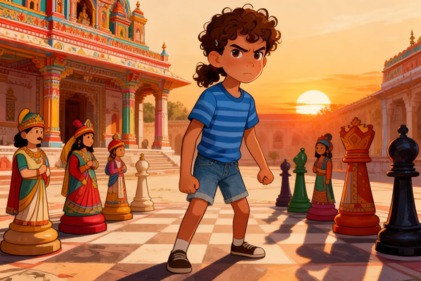 Shreya and the Chess of the Gods — illustration for page 10