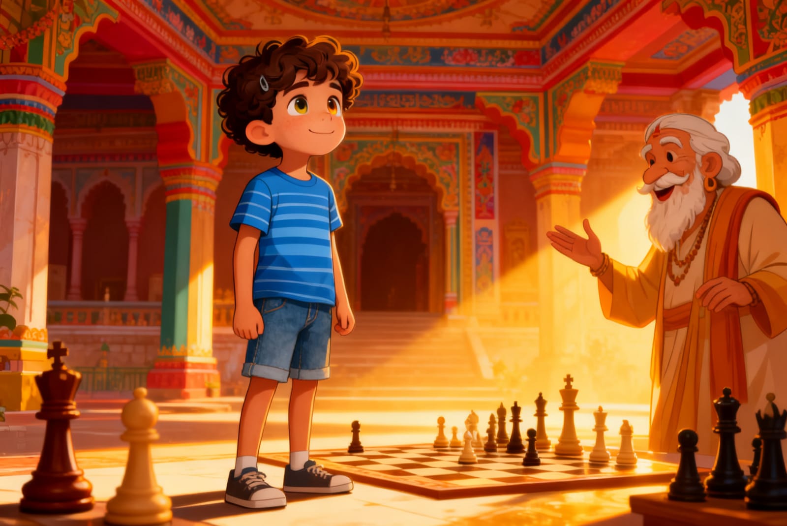 Shreya and the Chess of the Gods — illustration for page 11