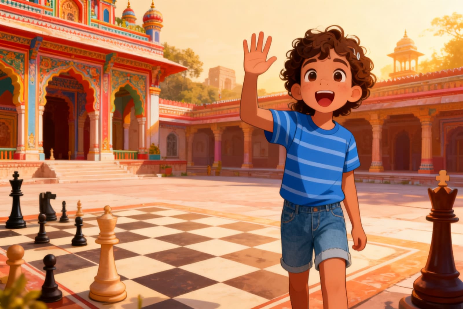 Shreya and the Chess of the Gods — illustration for page 12
