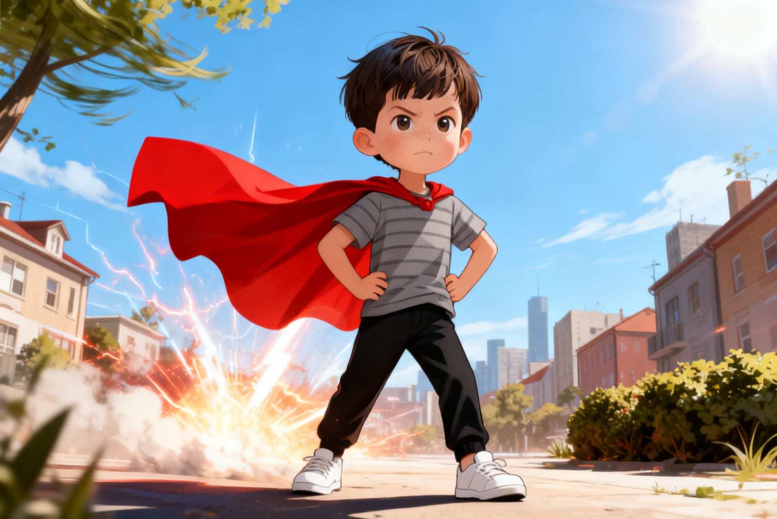 Shivansh the Superhero — illustration for page 3