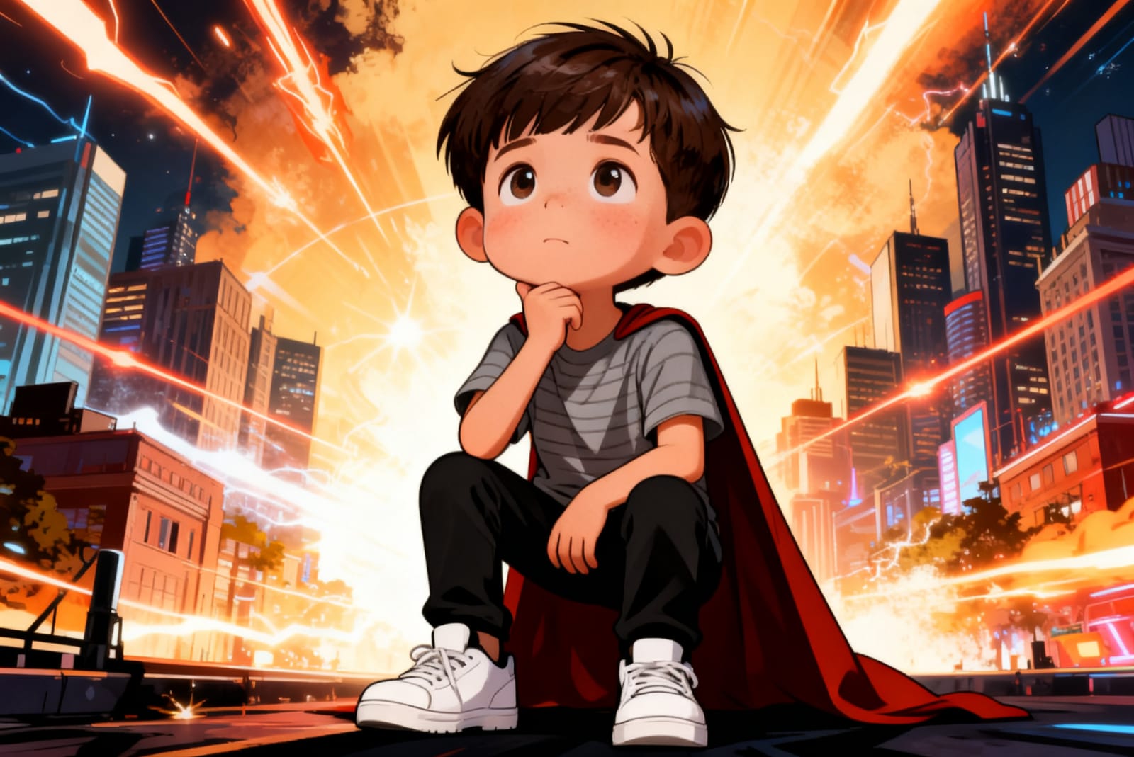 Shivansh the Superhero — illustration for page 5