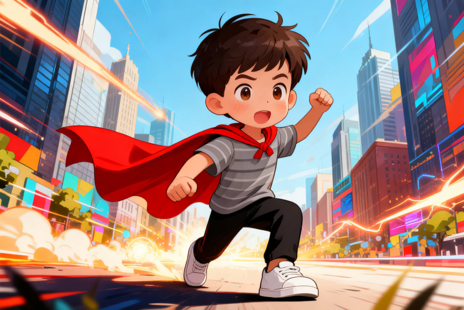 Shivansh the Superhero — illustration for page 6