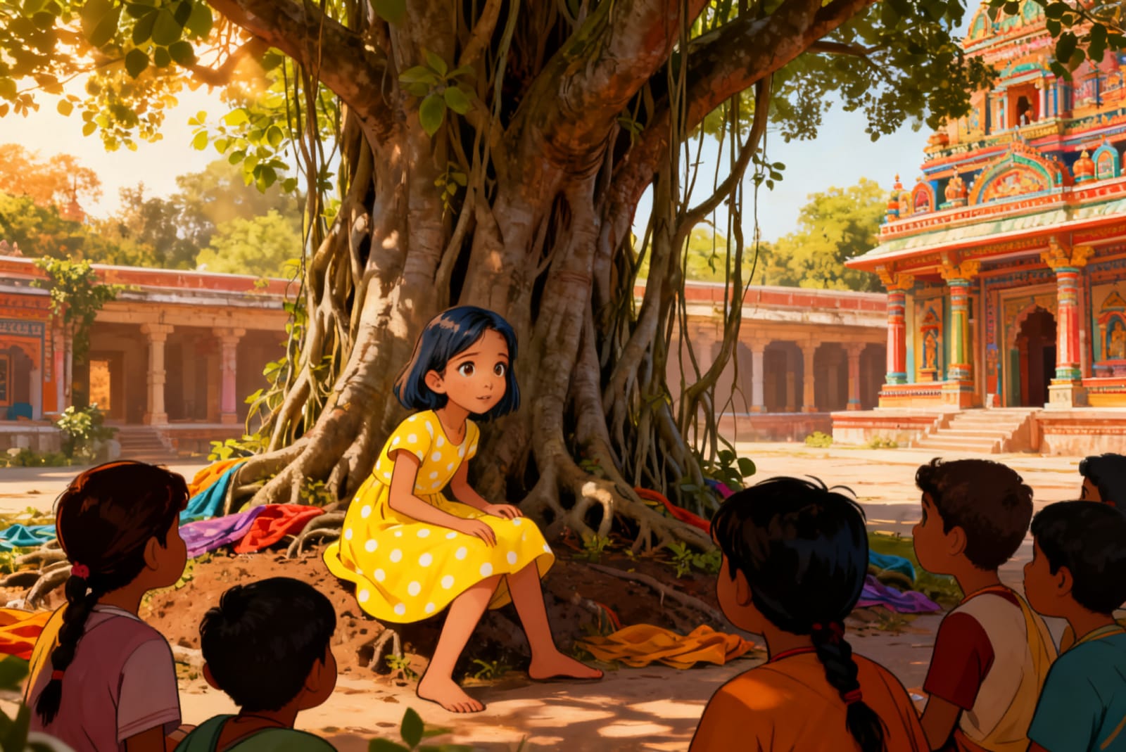 Shreya and the Festival of Lights — illustration for page 2
