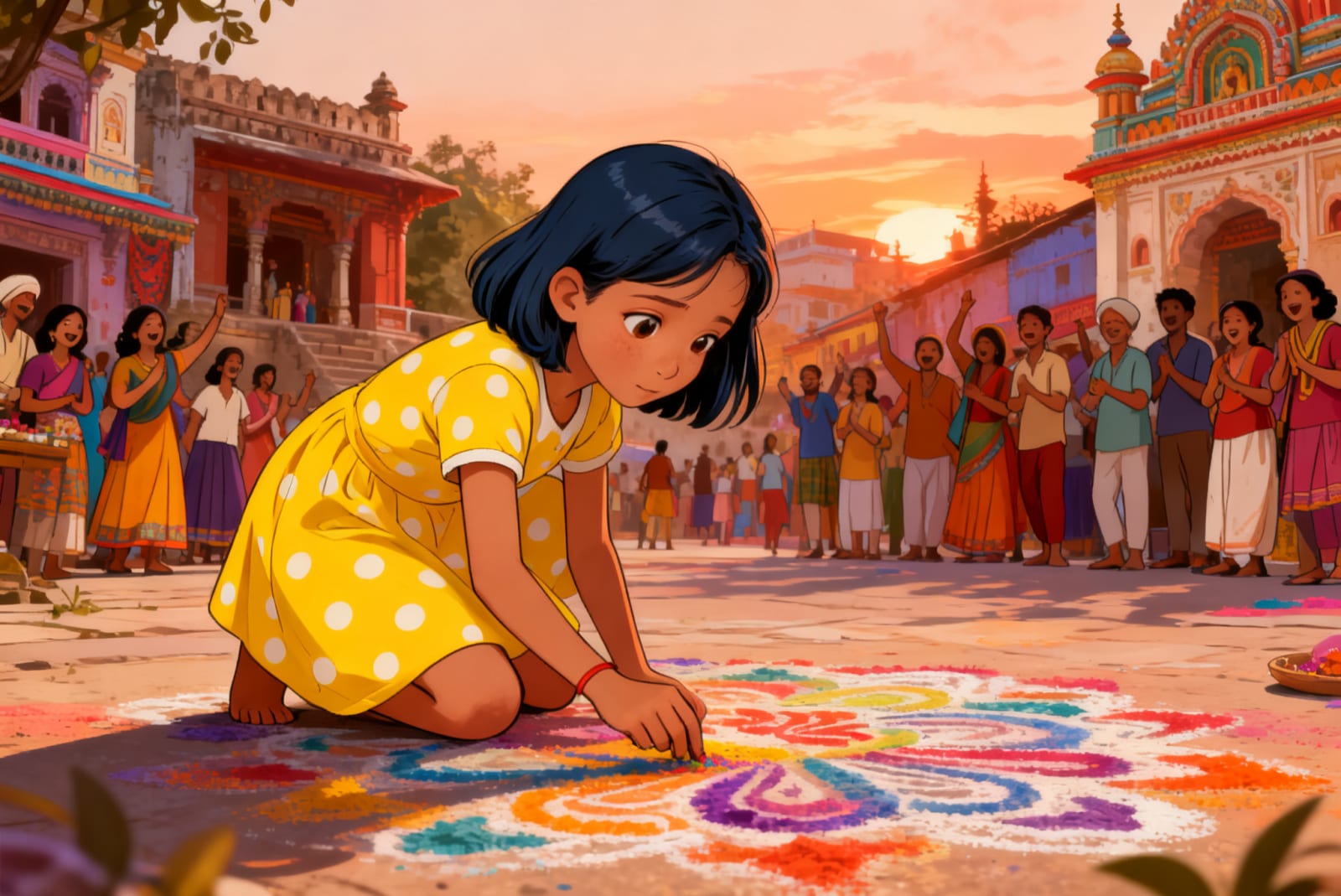 Shreya and the Festival of Lights — illustration for page 6