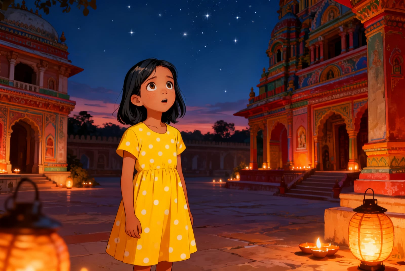 Shreya and the Festival of Lights — illustration for page 7