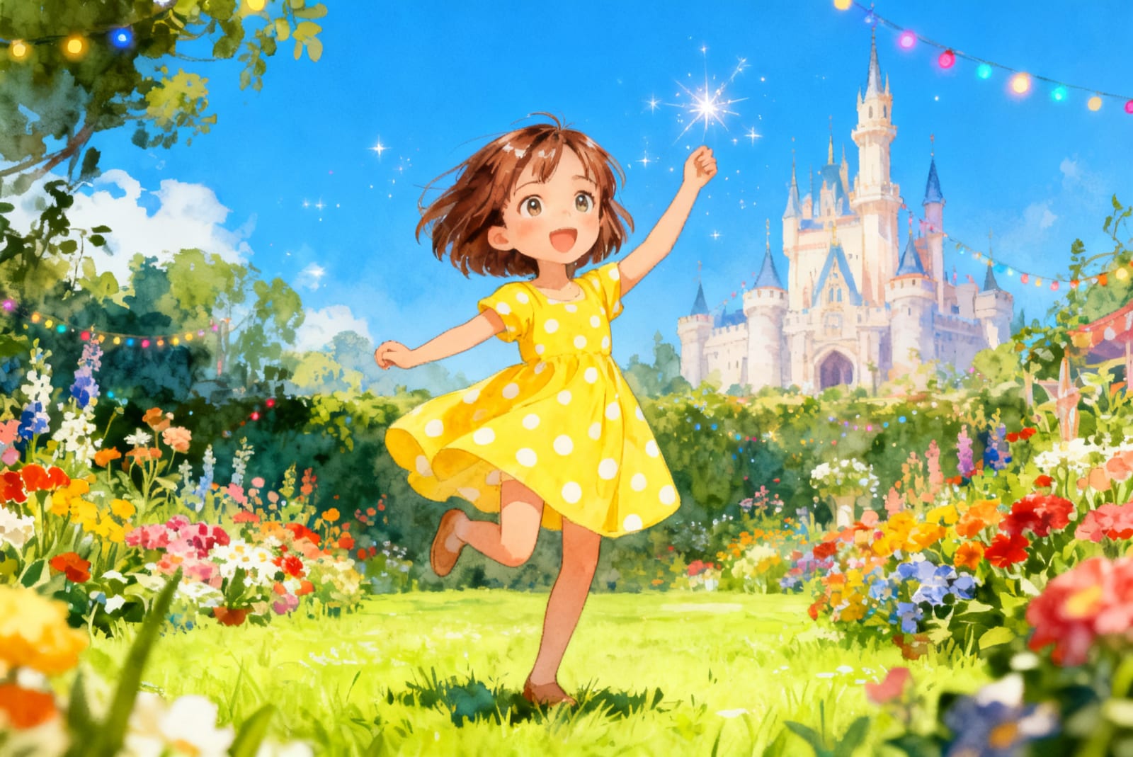 Aahana's Colorful Festival — illustration for page 2