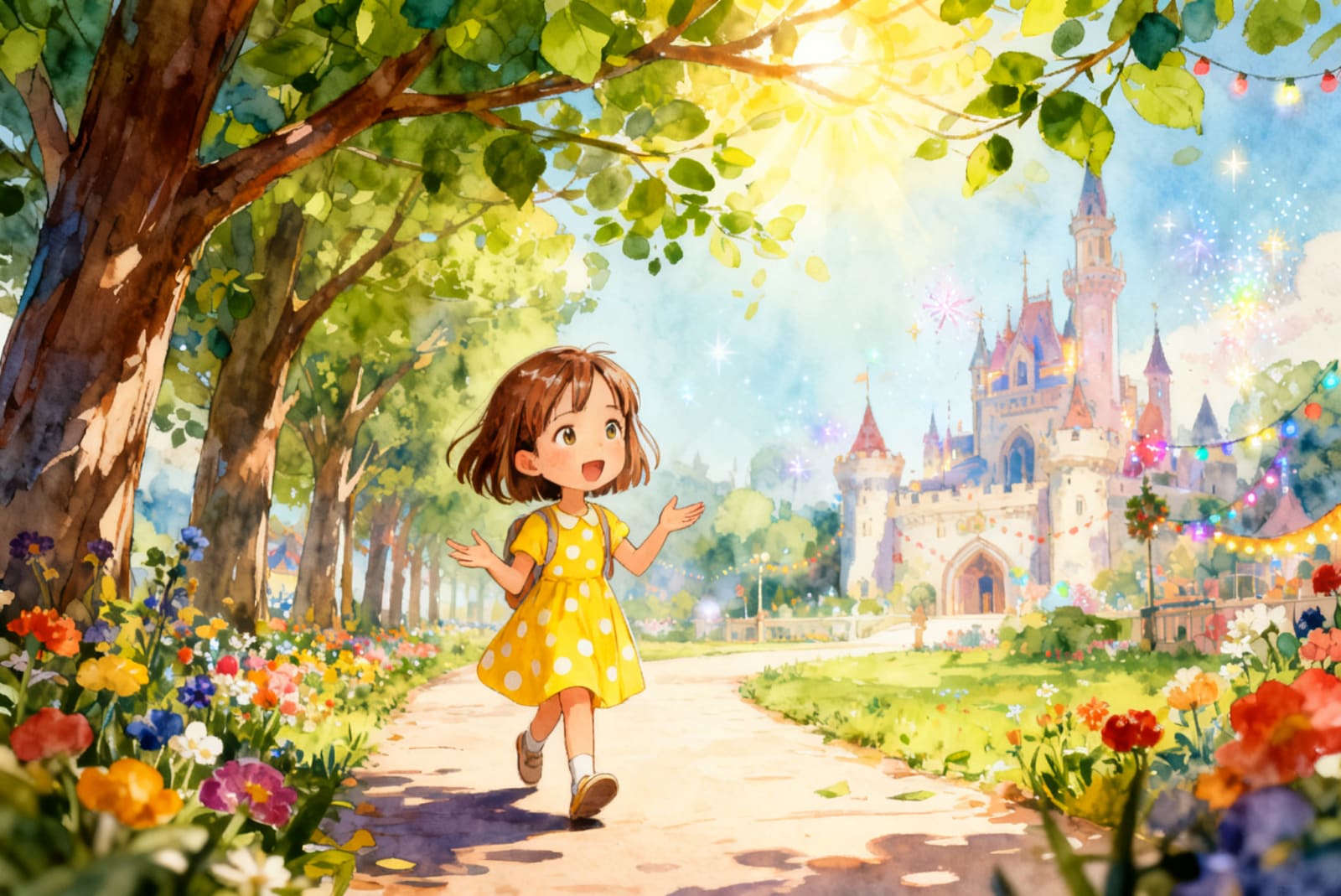Aahana's Colorful Festival — illustration for page 3
