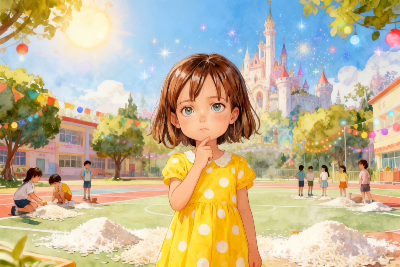 Aahana's Colorful Festival — illustration for page 7