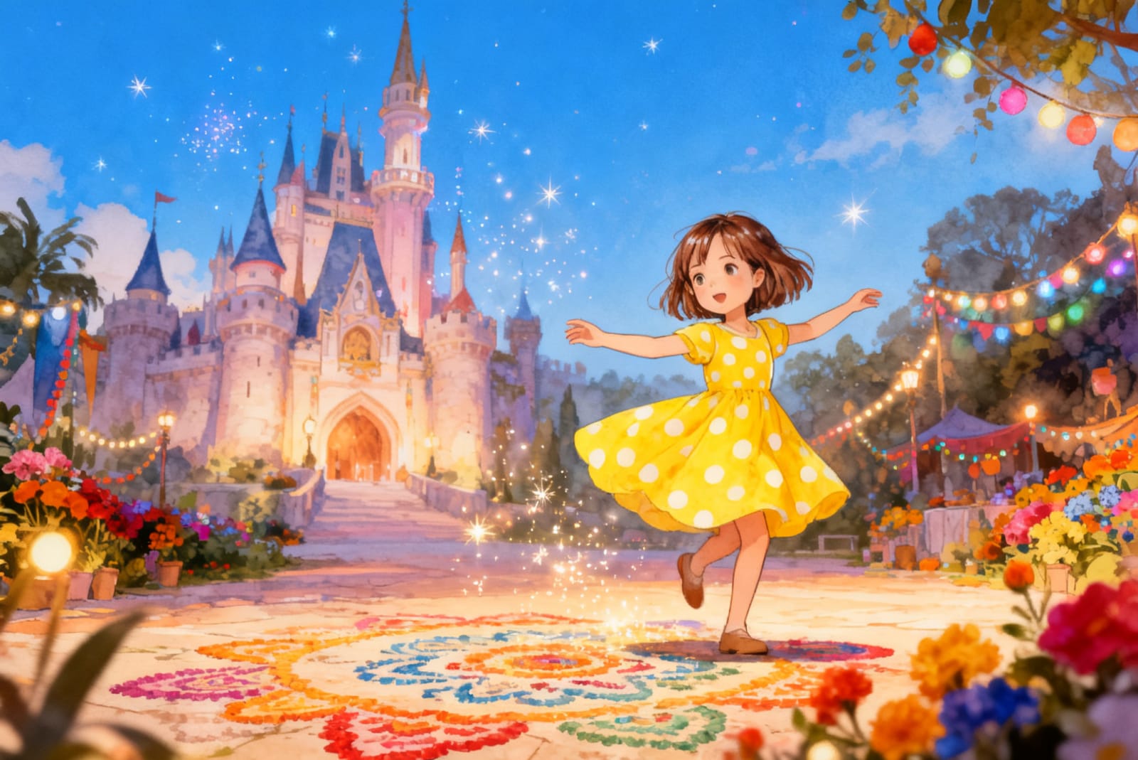 Aahana's Colorful Festival — illustration for page 8