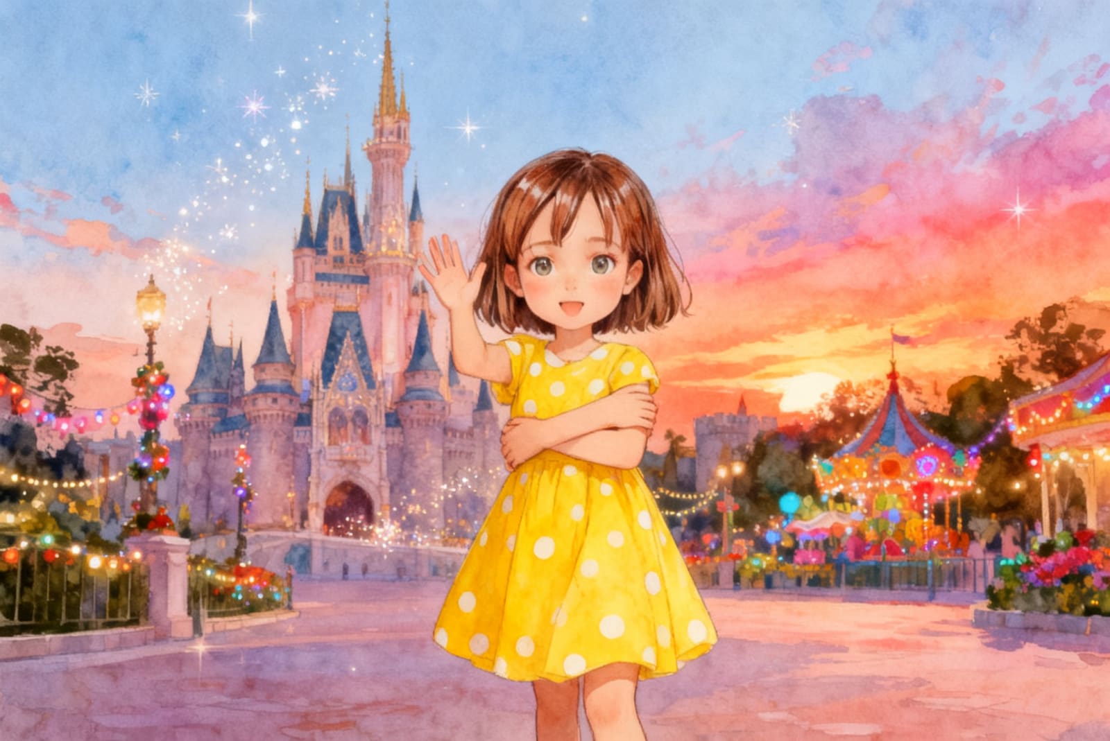 Aahana's Colorful Festival — illustration for page 12