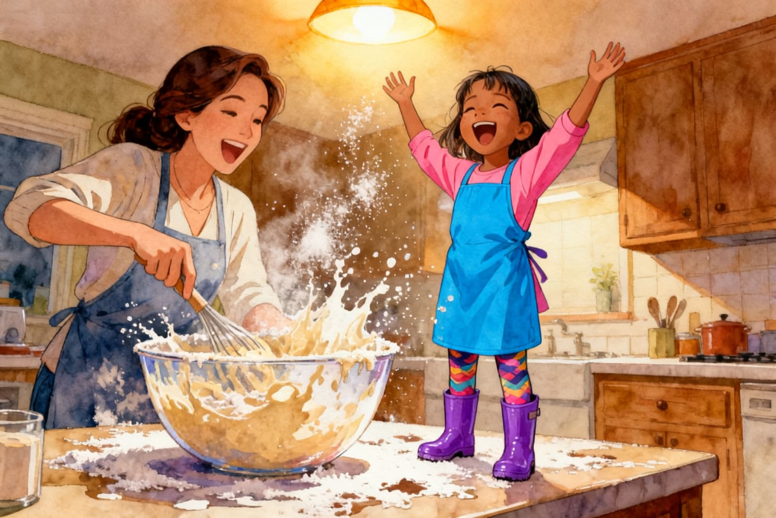 Shreya's Rainy Day Bake Off — illustration for page 3
