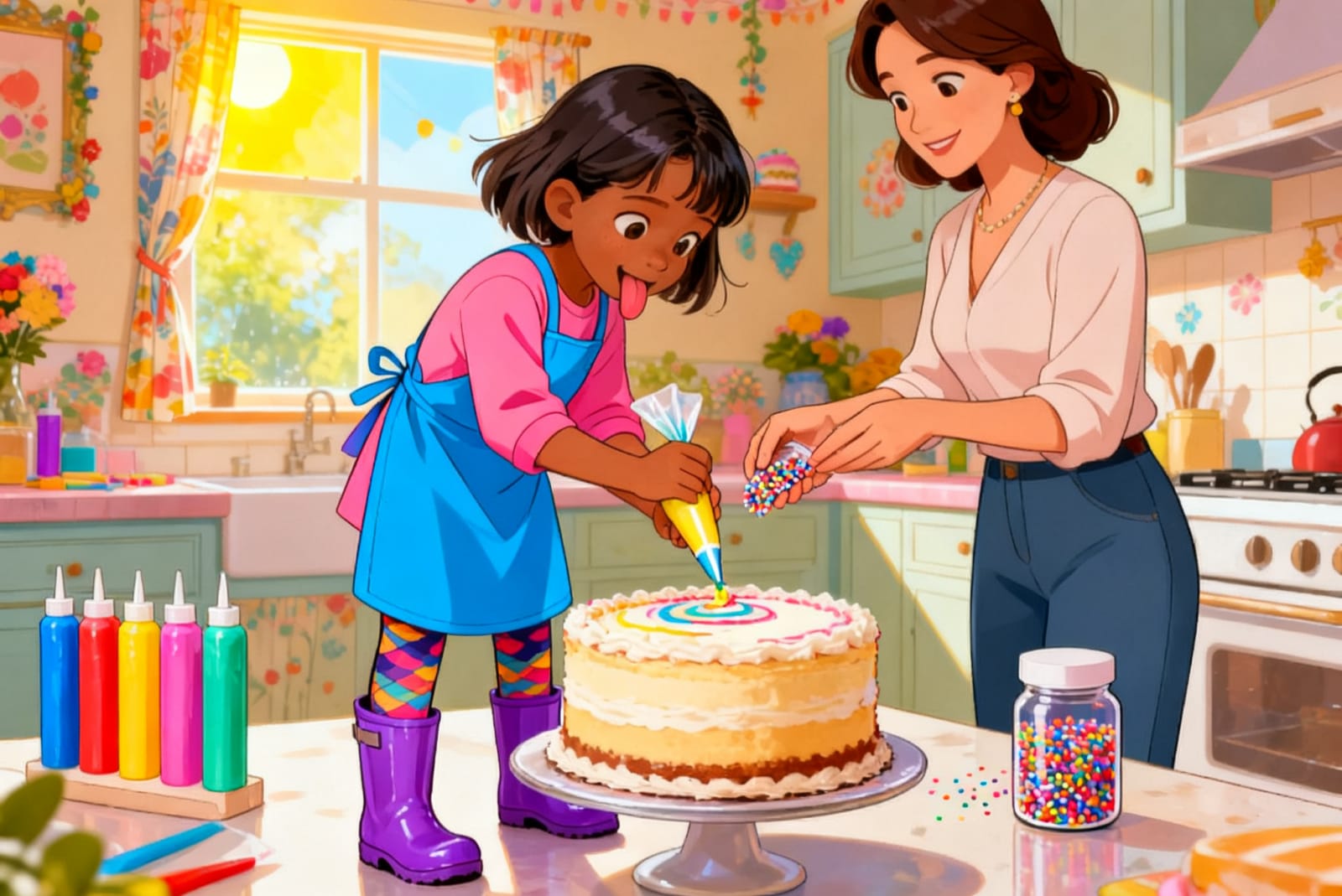 Shreya's Rainy Day Bake Off — illustration for page 7
