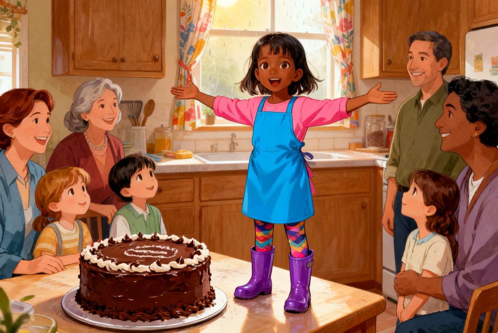 Shreya's Rainy Day Bake Off — illustration for page 8