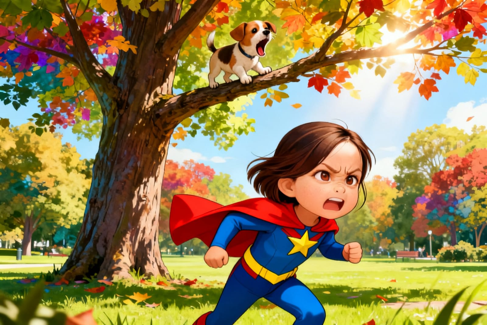 Aahana and the Superhero Team — illustration for page 2