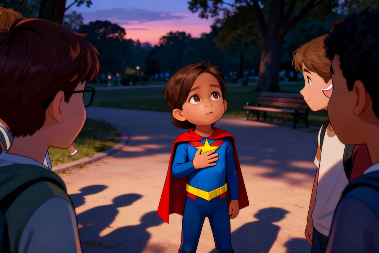 Aahana and the Superhero Team — illustration for page 11