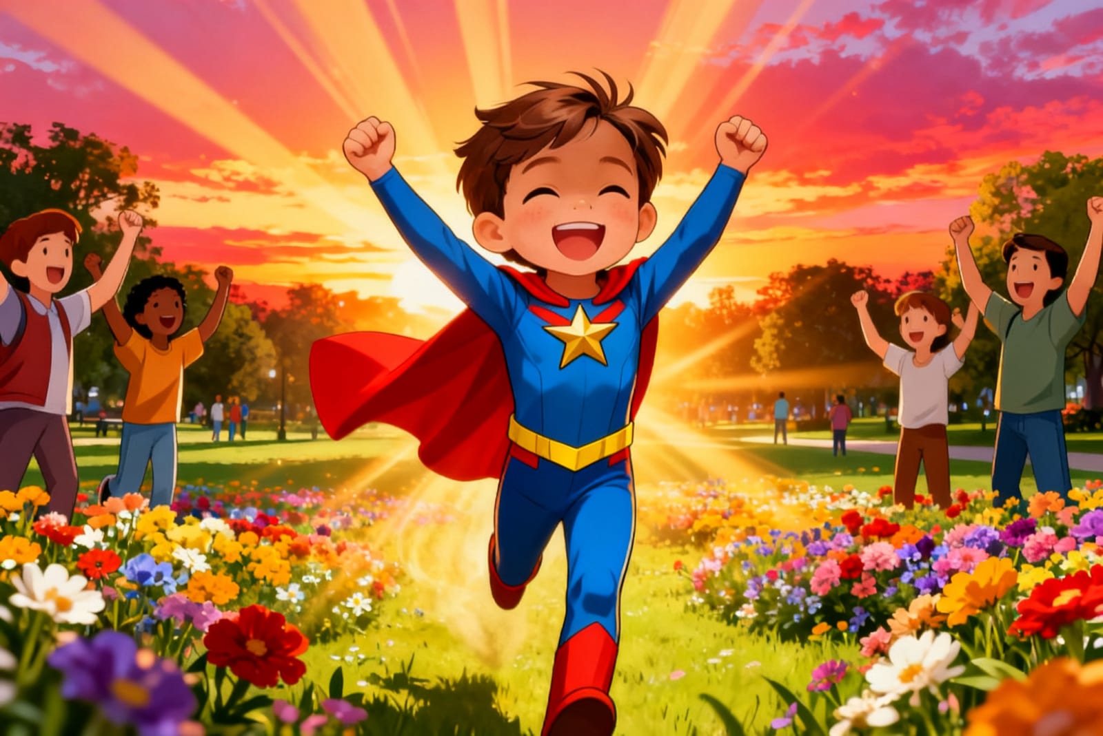 Aahana and the Superhero Team — illustration for page 12
