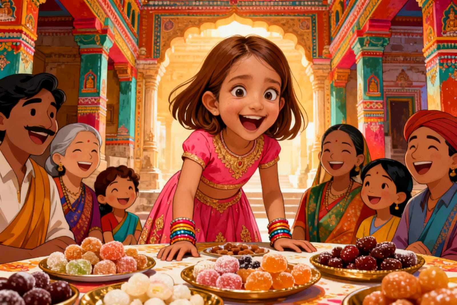 Shreya's Festival of Lights — illustration for page 10