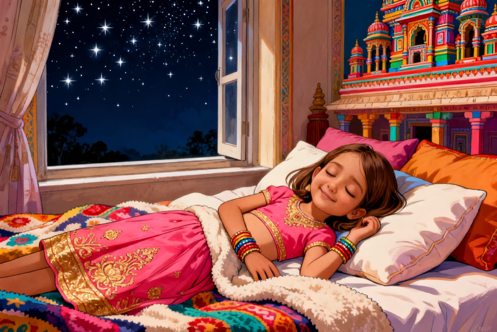 Shreya's Festival of Lights — illustration for page 12