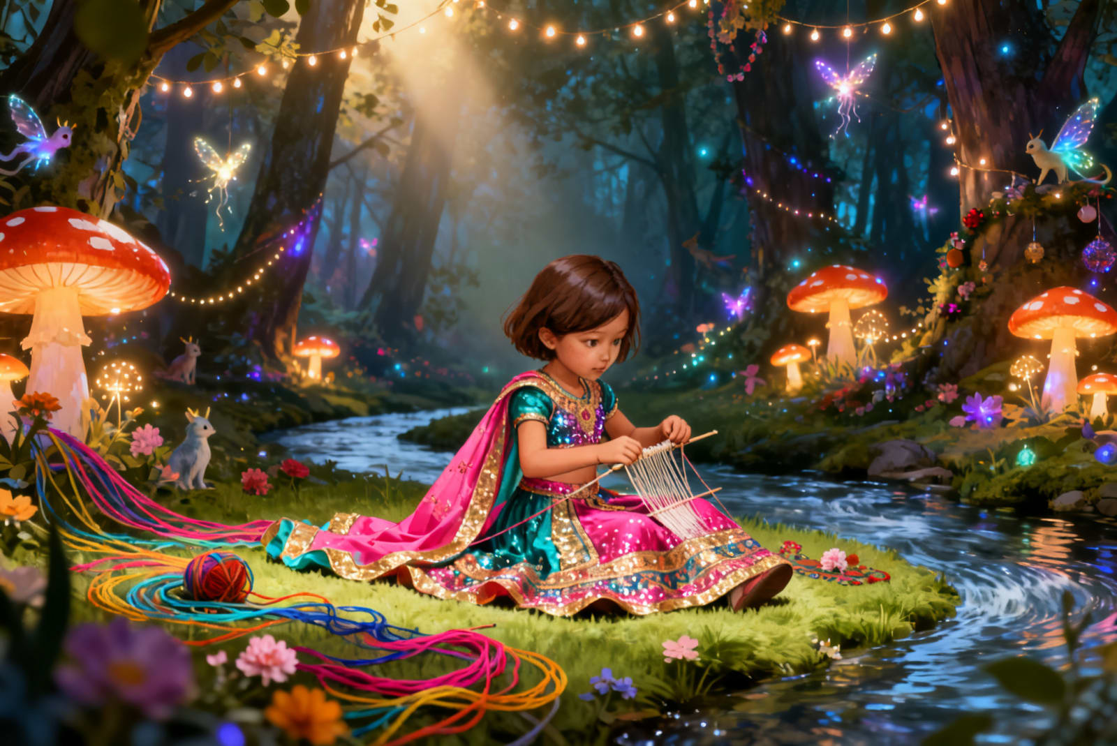 Aahana's Festival in the Forest — illustration for page 6