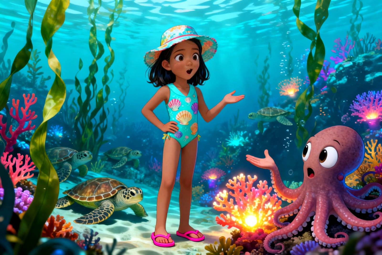 Shreya and the Ocean's Secret — illustration for page 5