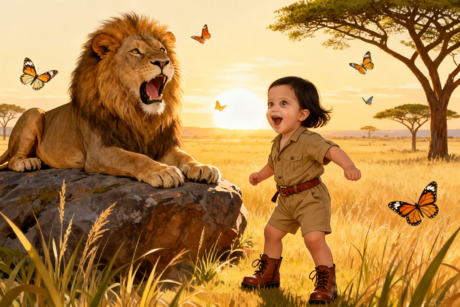 Maryam's Animal Safari Adventure — illustration for page 4