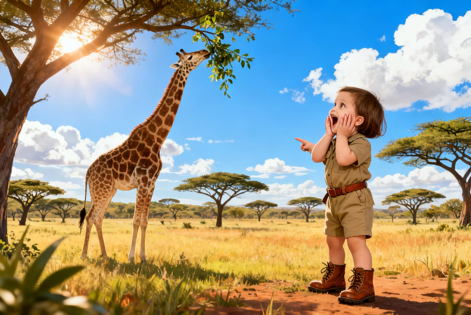 Maryam's Animal Safari Adventure — illustration for page 5