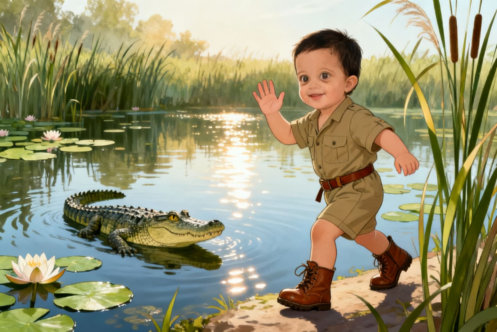 Maryam's Animal Safari Adventure — illustration for page 6
