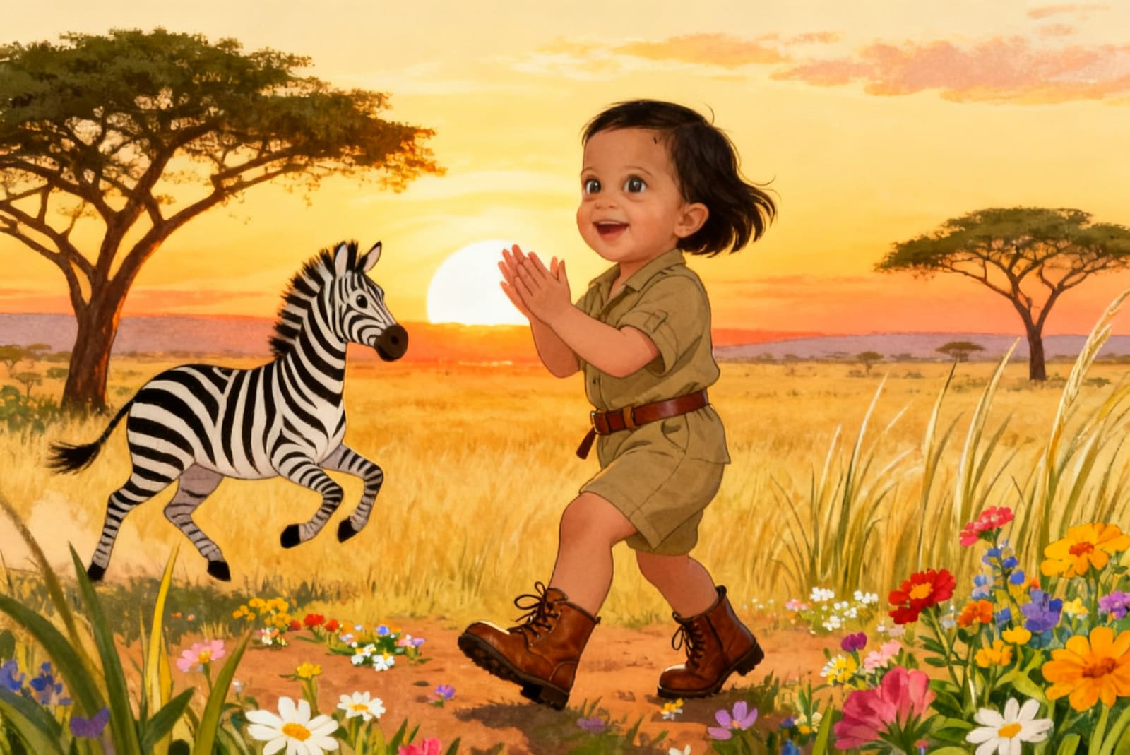 Maryam's Animal Safari Adventure — illustration for page 7