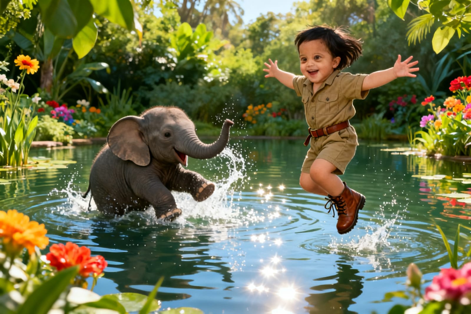 Maryam's Animal Safari Adventure — illustration for page 9