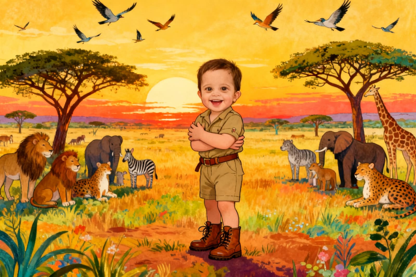 Maryam's Animal Safari Adventure — illustration for page 10