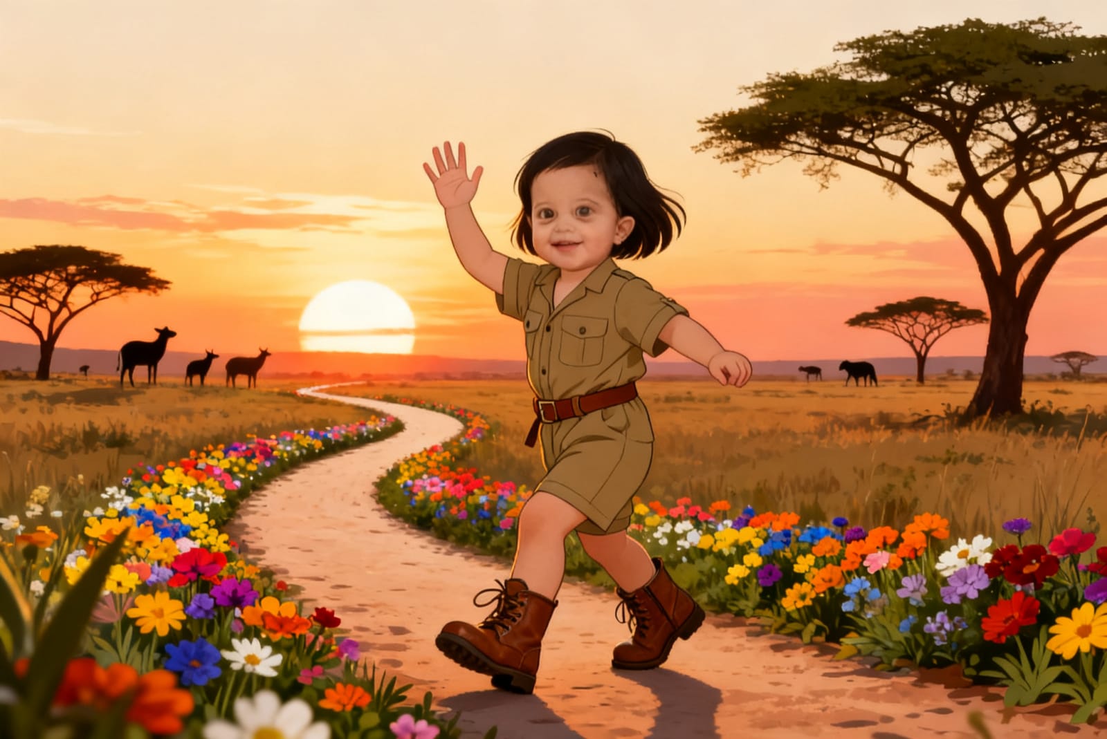 Maryam's Animal Safari Adventure — illustration for page 11