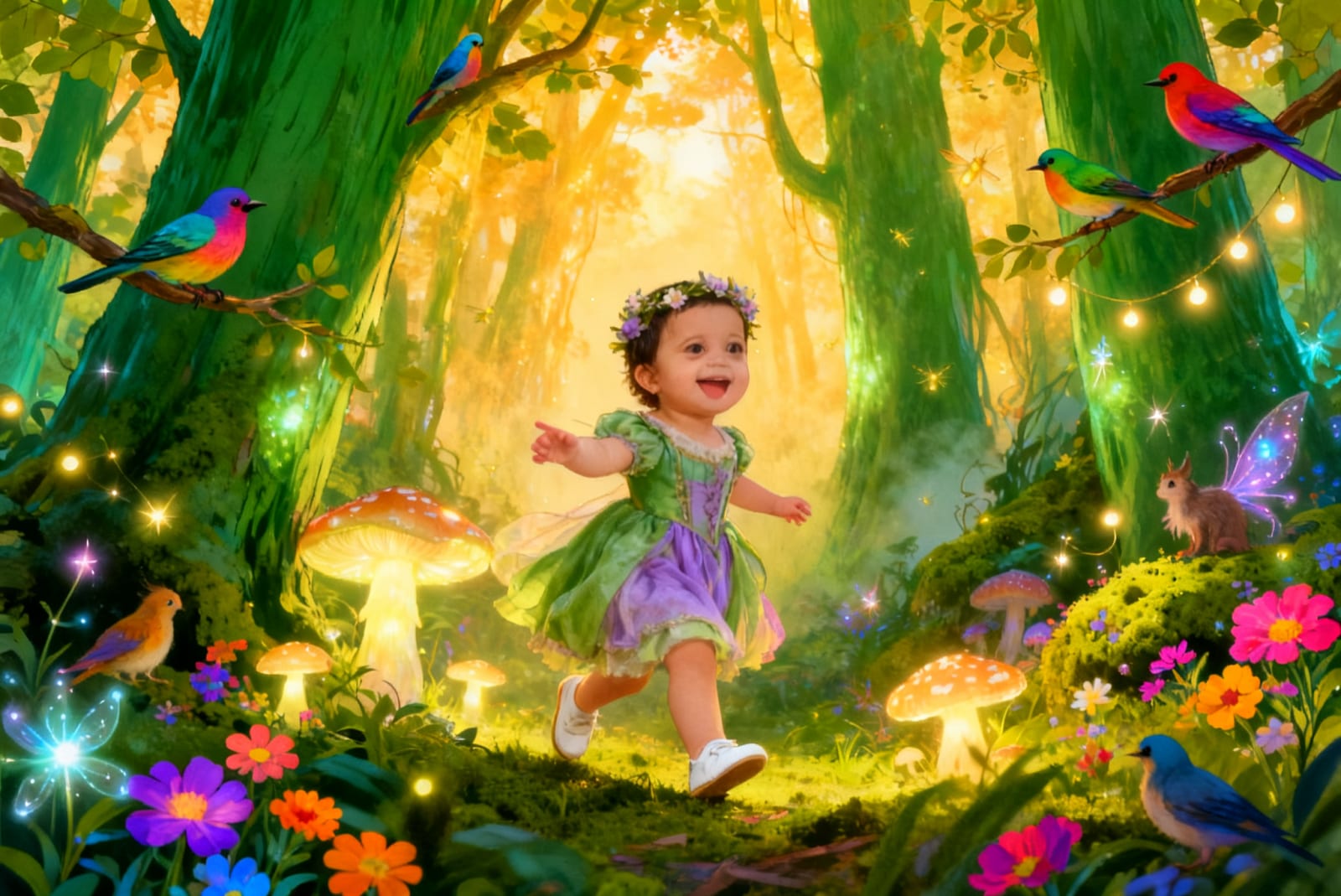 Maryam's Forest Friends — illustration for page 1