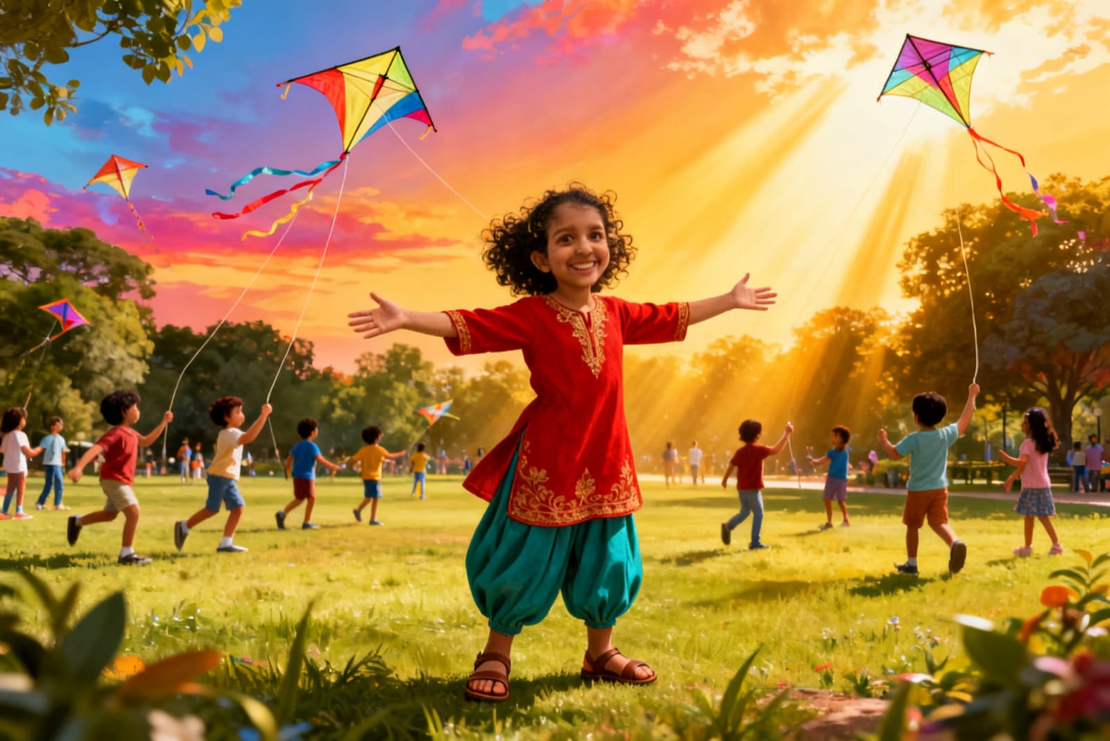 Shreya’s Dragon Adventure in China — illustration for page 4