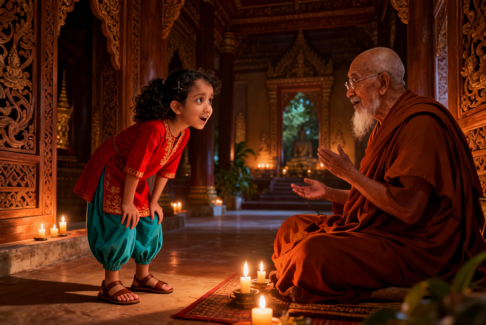 Shreya’s Dragon Adventure in China — illustration for page 6