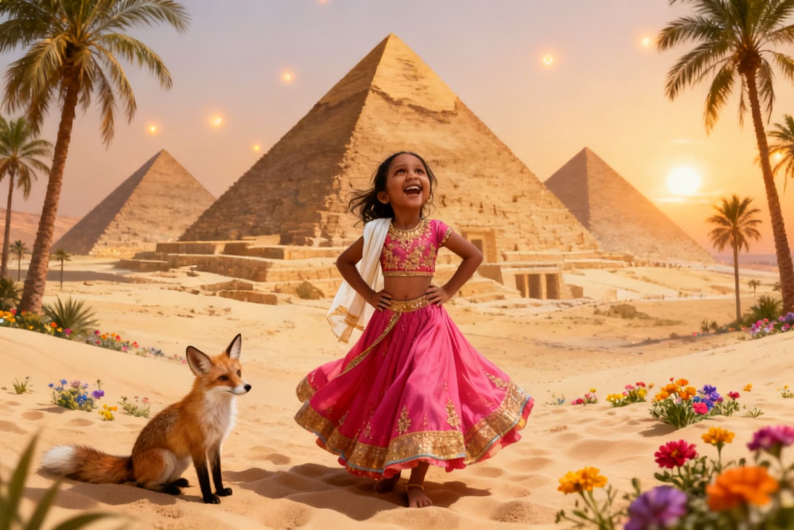Aahana's Egyptian Adventure — illustration for page 3
