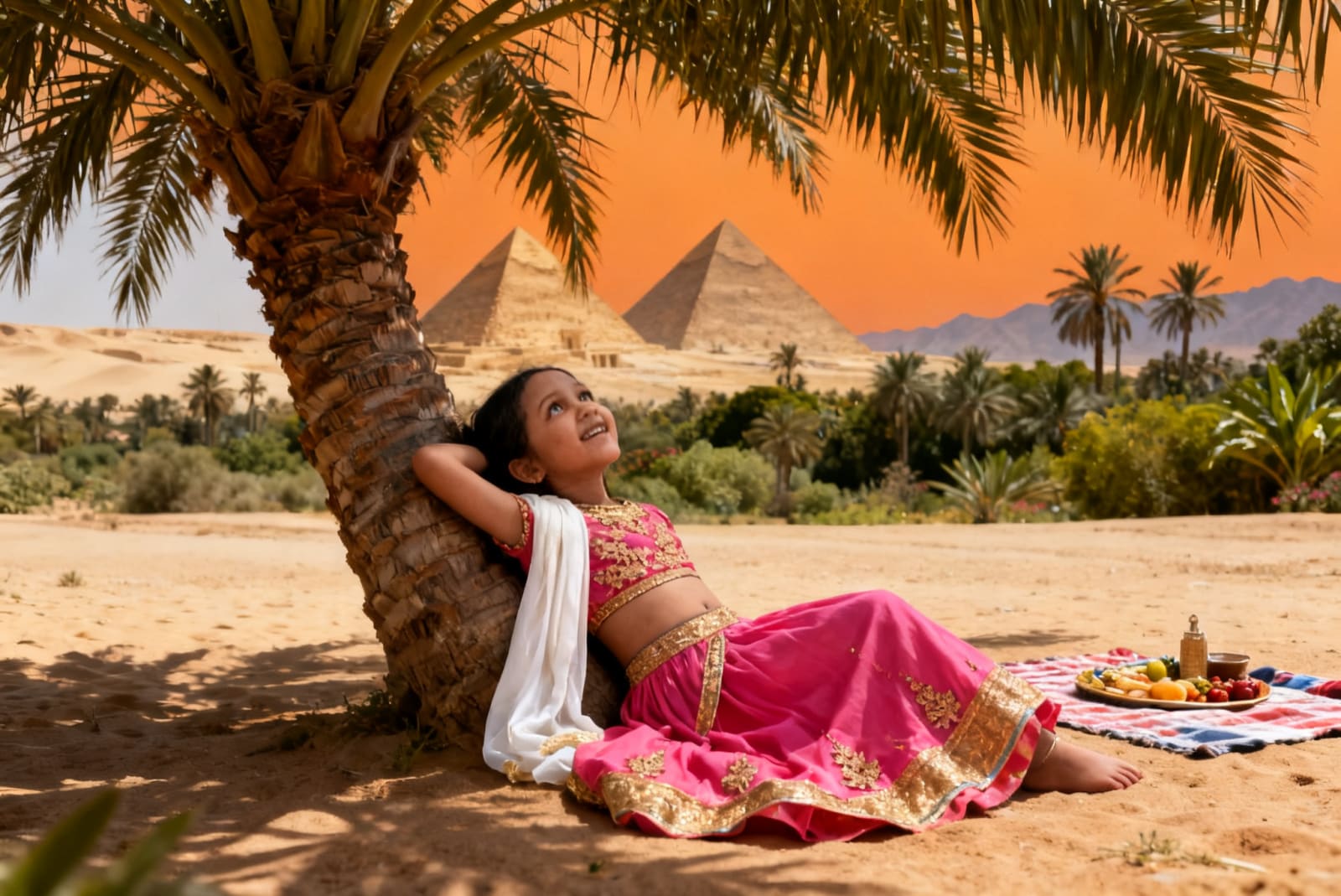 Aahana's Egyptian Adventure — illustration for page 10