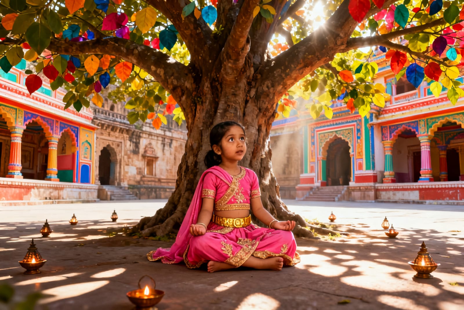 Aahana's Festival of Lights — illustration for page 4