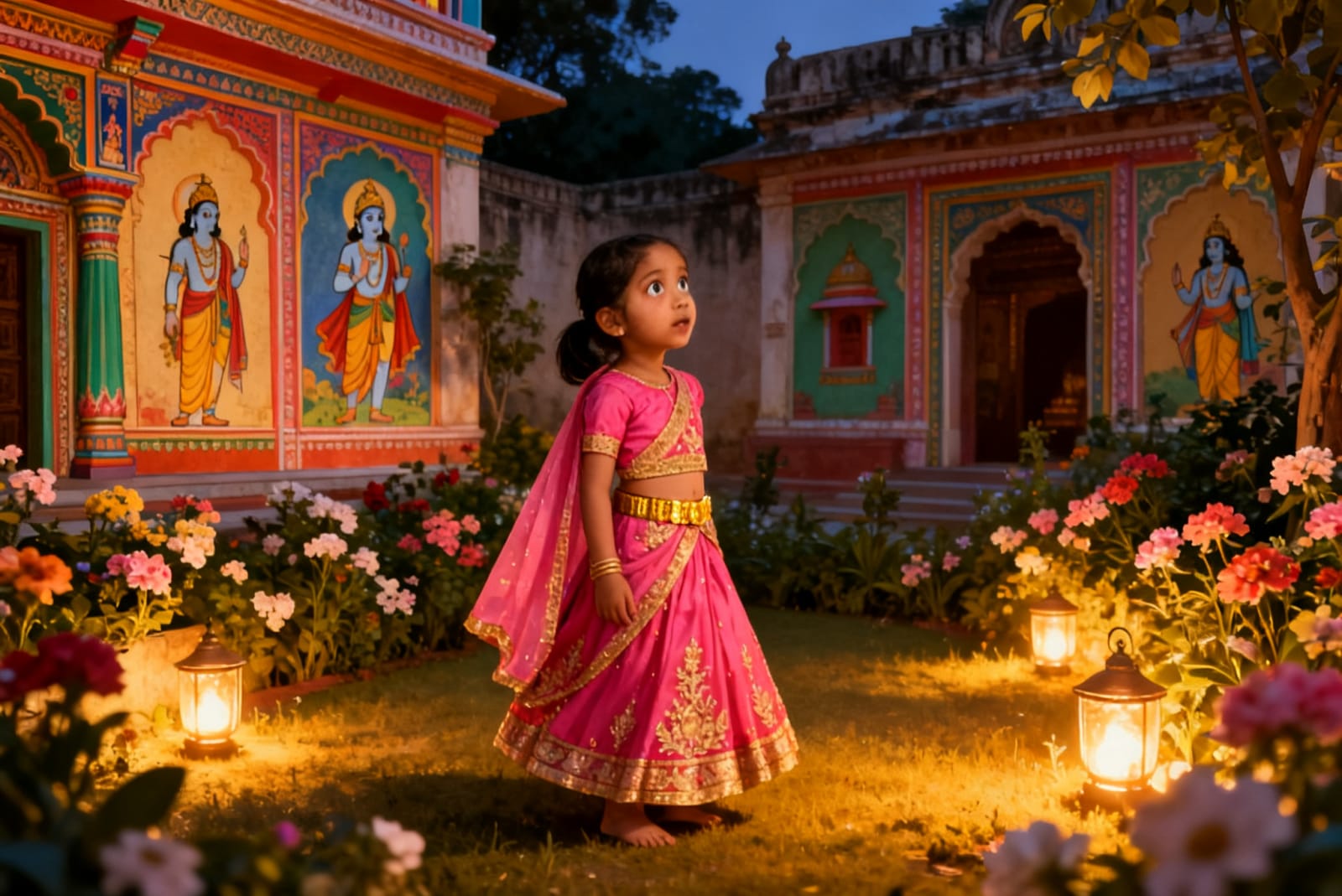 Aahana's Festival of Lights — illustration for page 5