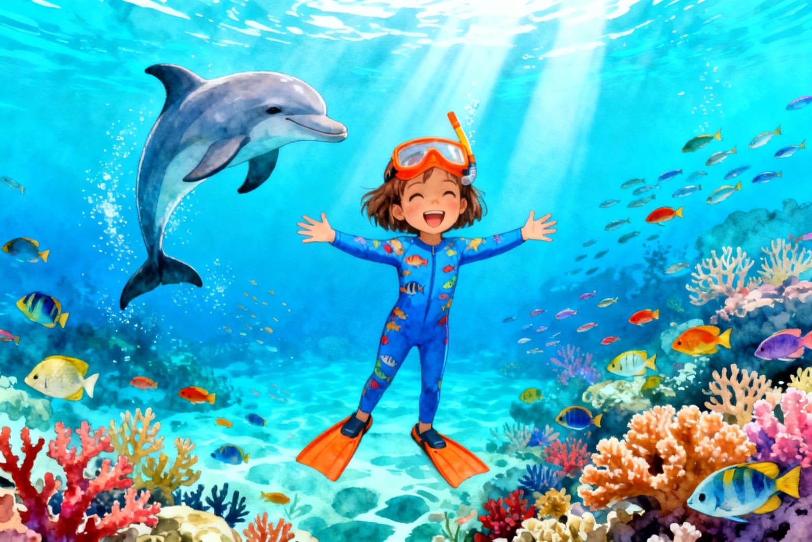 Aahana's Underwater Adventure — illustration for page 5