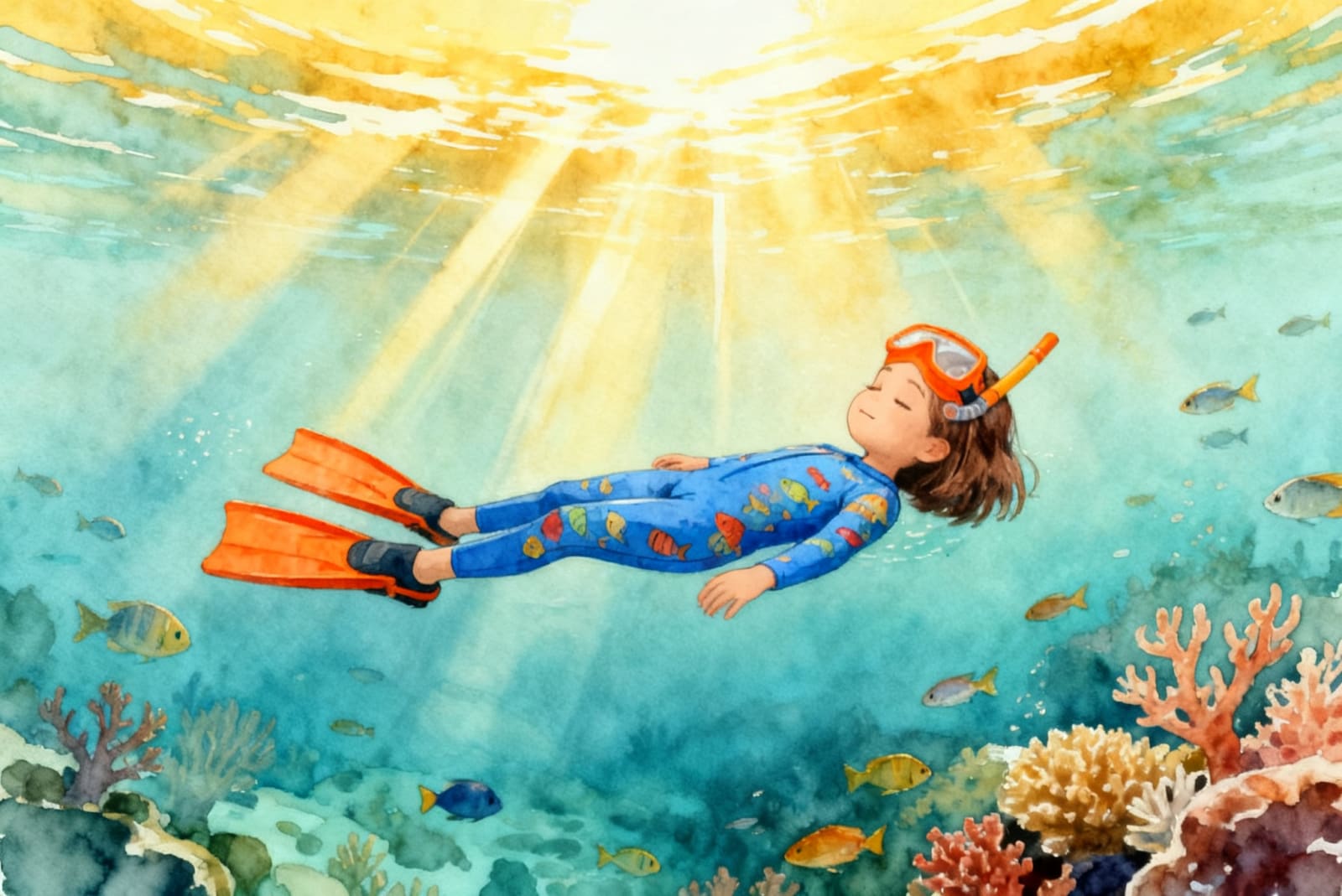 Aahana's Underwater Adventure — illustration for page 10