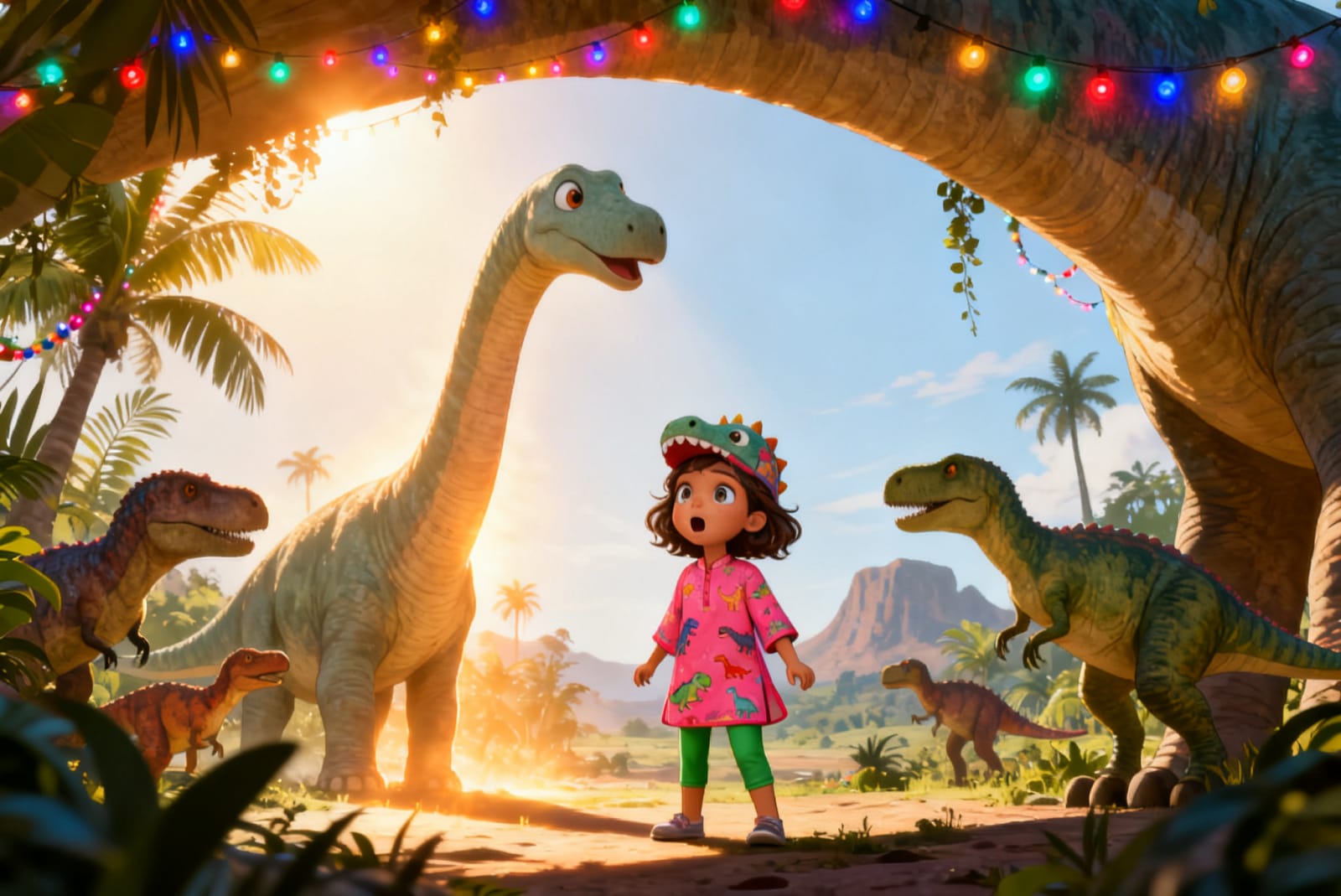 Aahana's Dino Festival Adventure — illustration for page 5