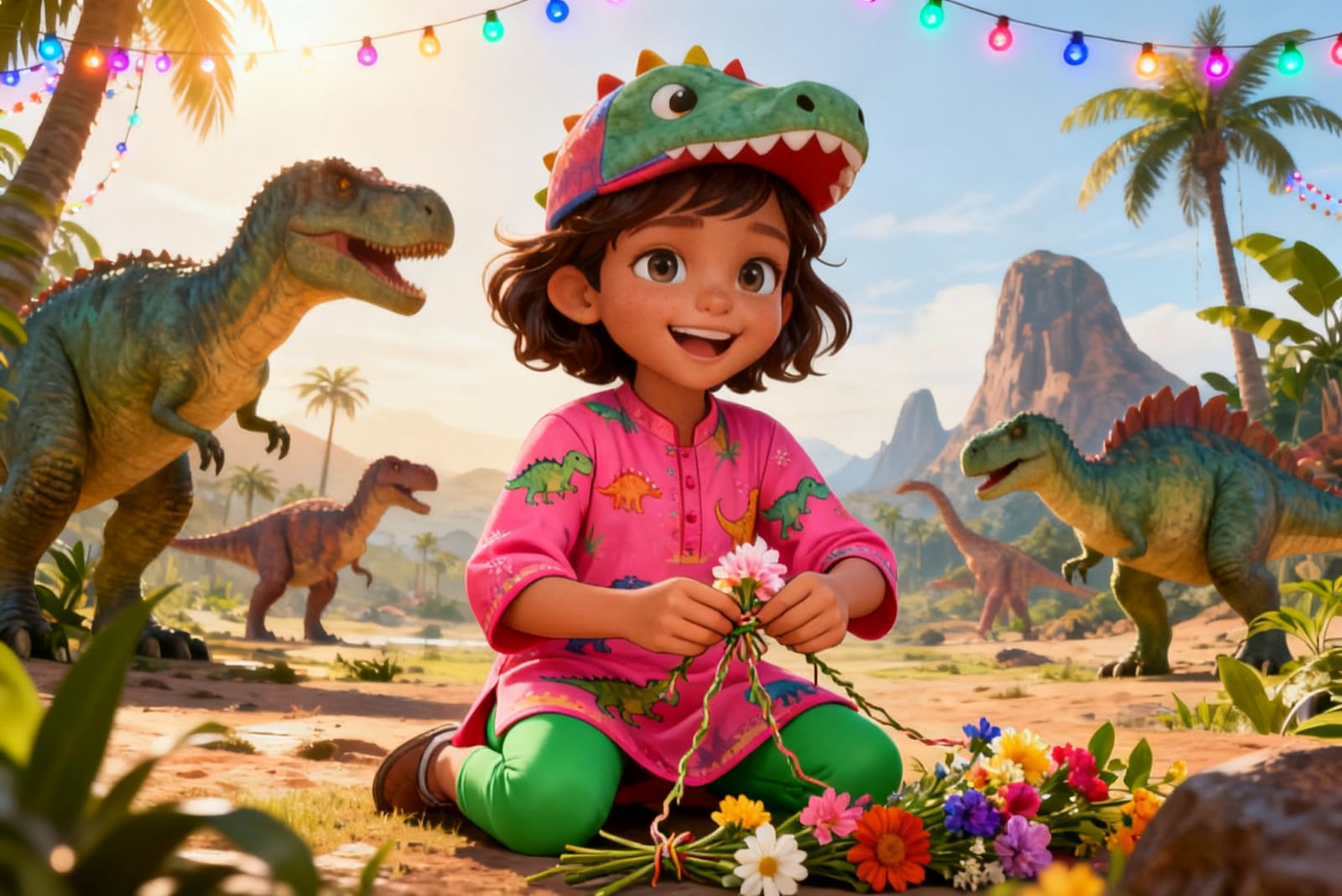 Aahana's Dino Festival Adventure — illustration for page 6