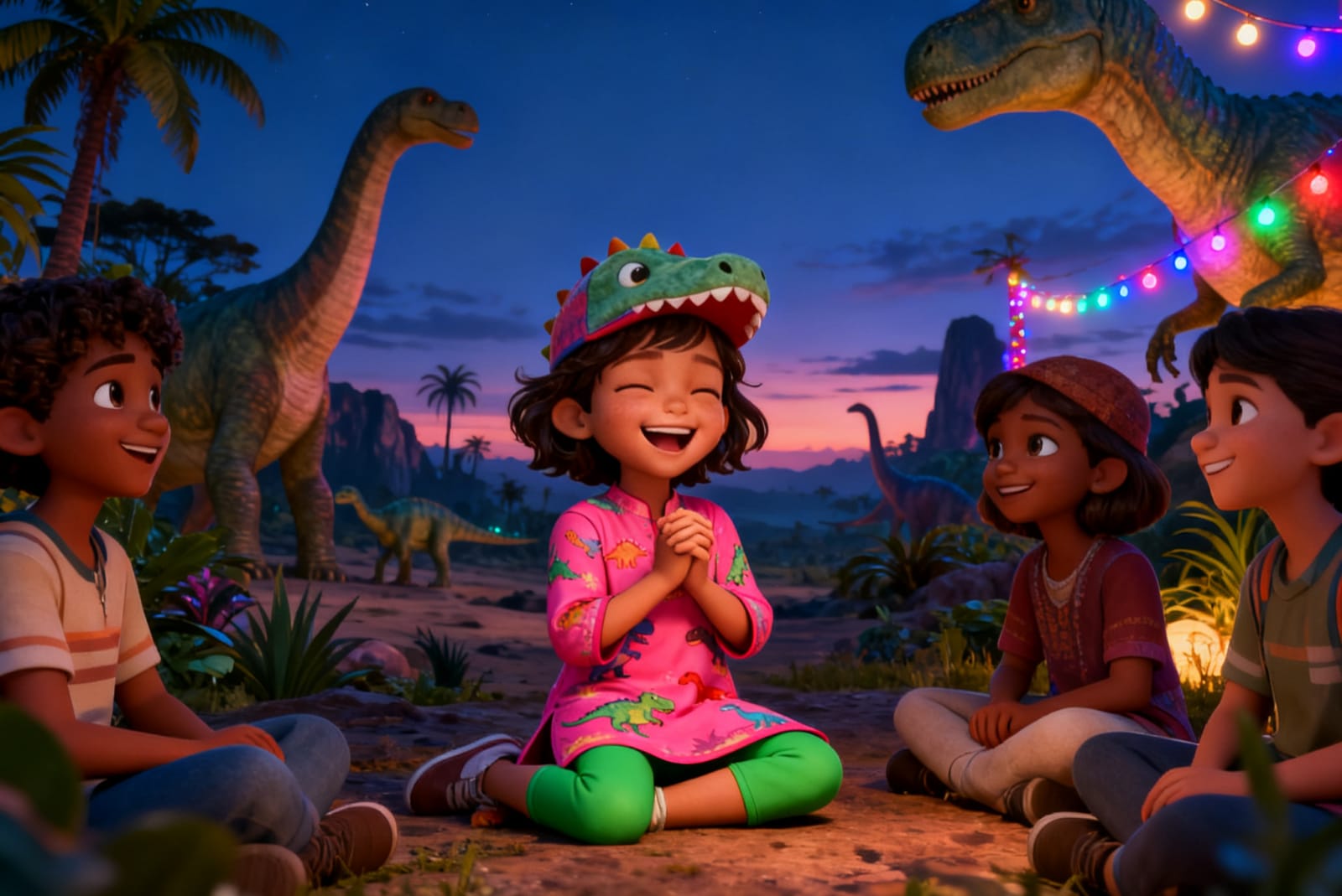Aahana's Dino Festival Adventure — illustration for page 11