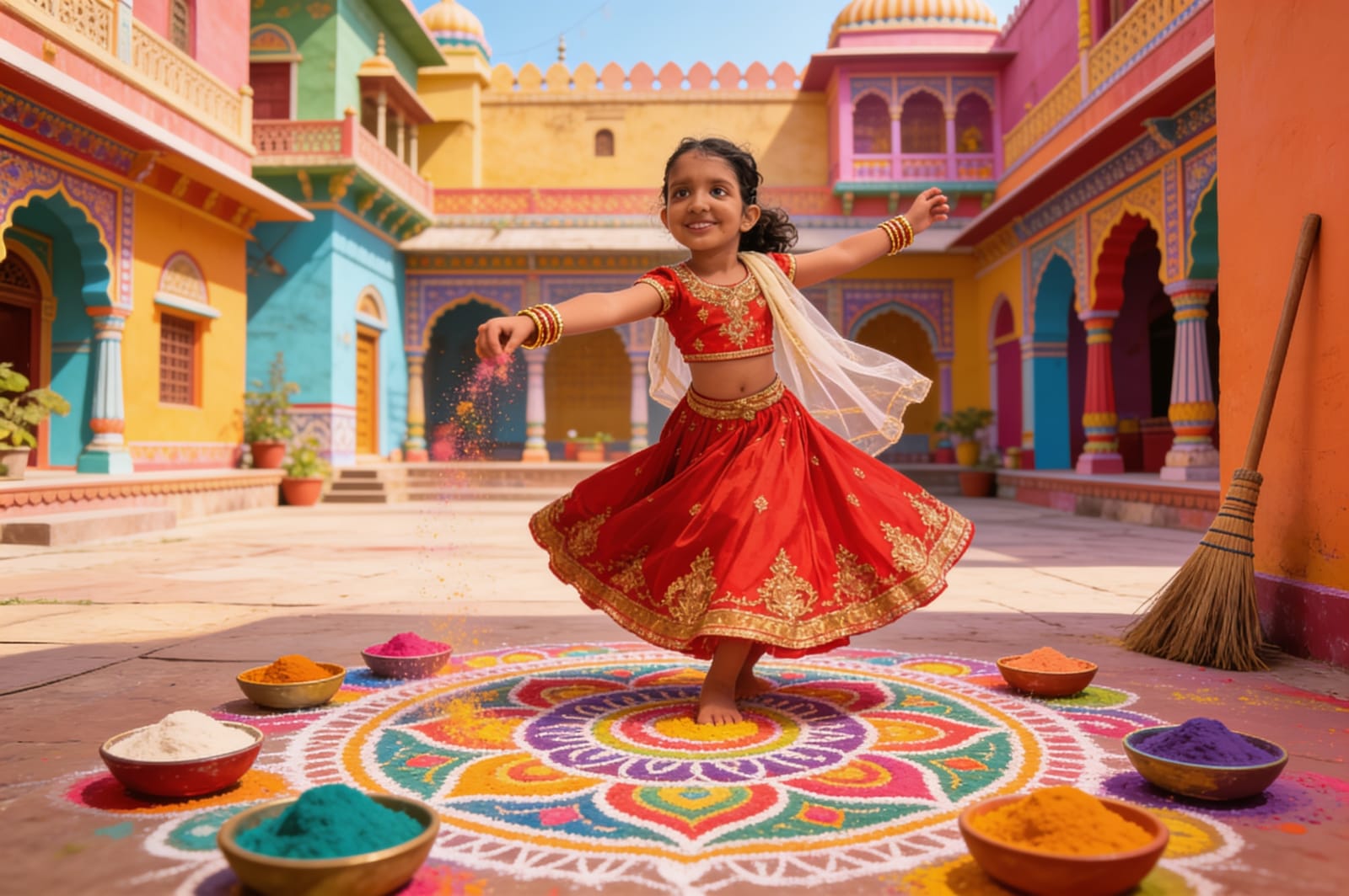 Shreya's Festival of Lights — illustration for page 5