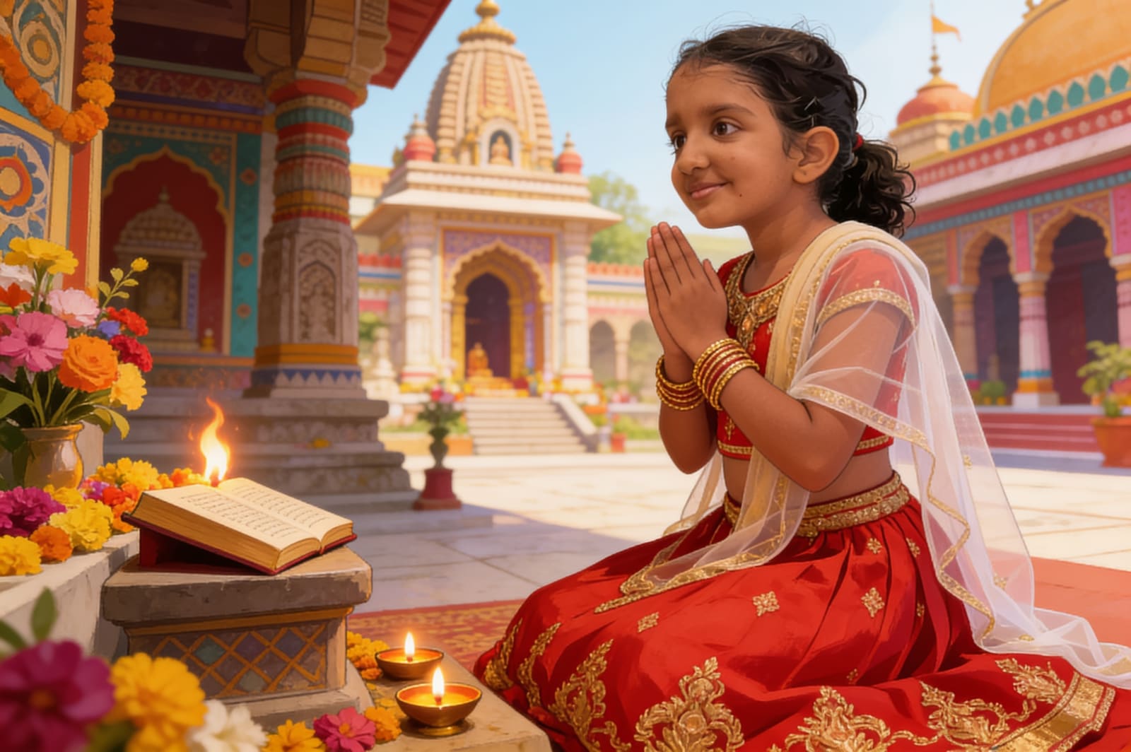 Shreya's Festival of Lights — illustration for page 9
