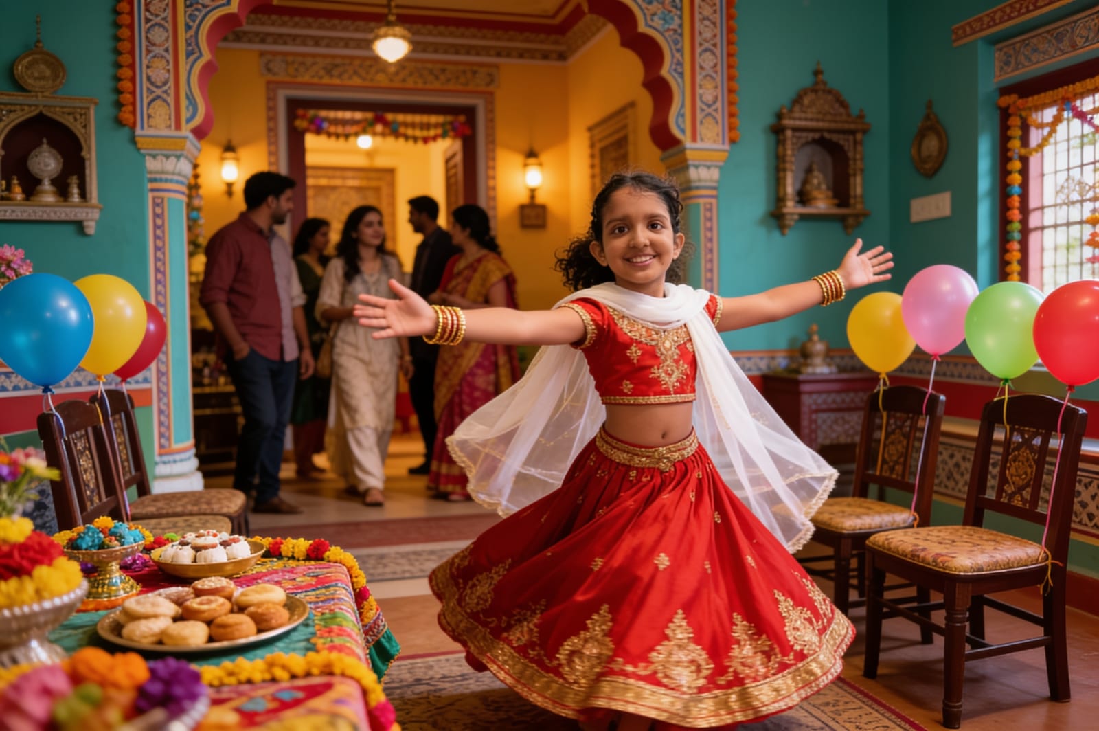 Shreya's Festival of Lights — illustration for page 10