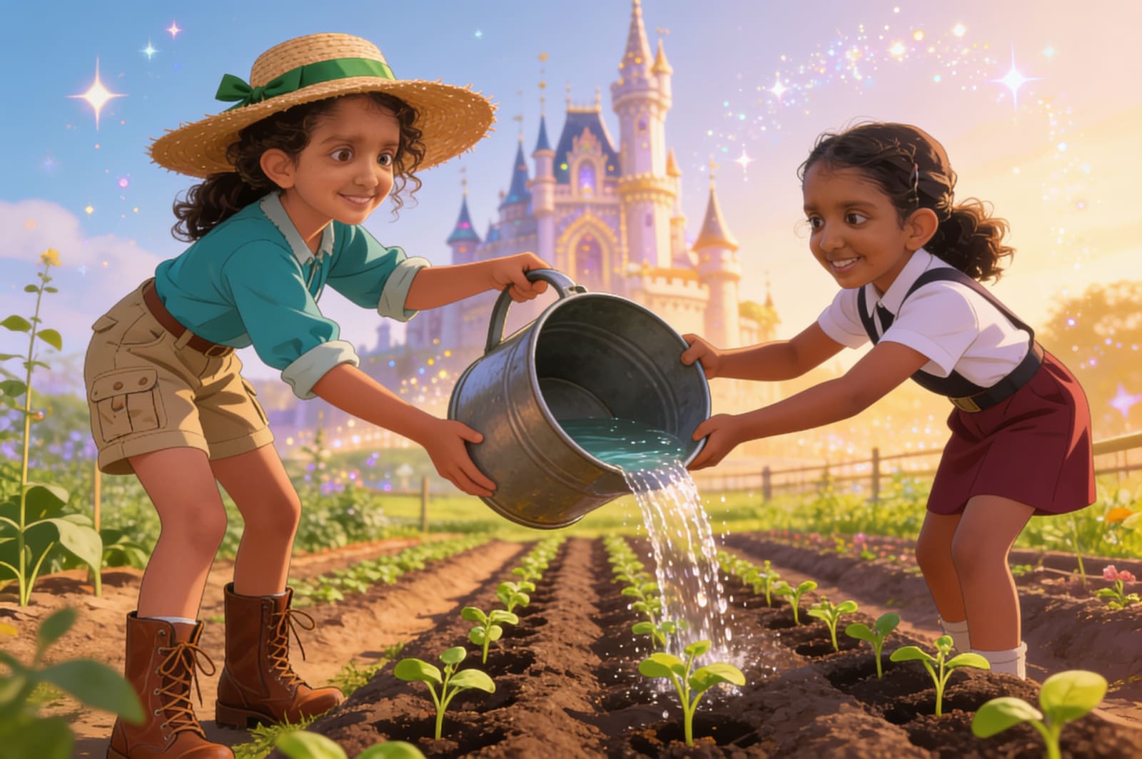Shreya and the Great Garden Adventure — illustration for page 6