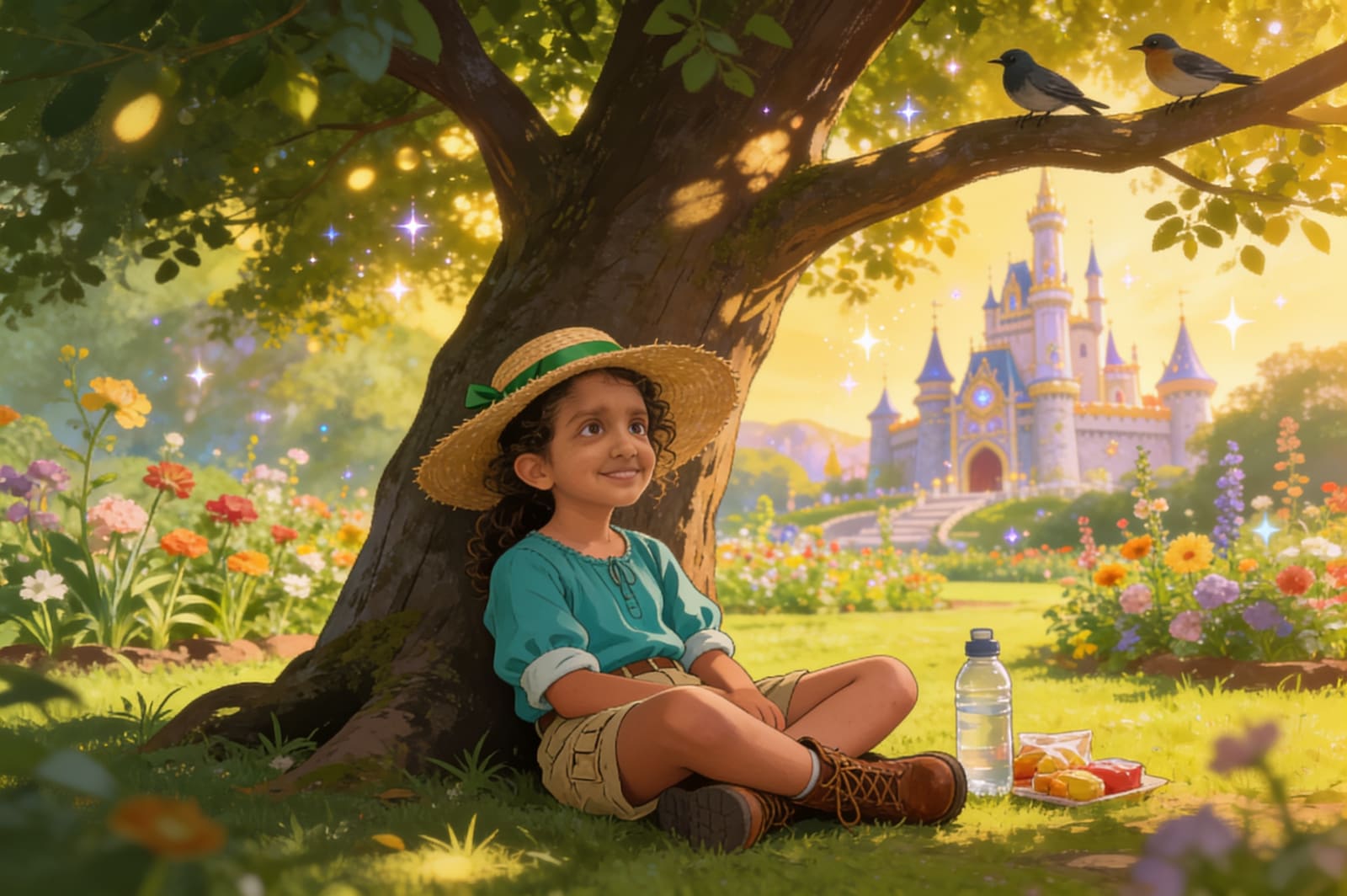 Shreya and the Great Garden Adventure — illustration for page 7