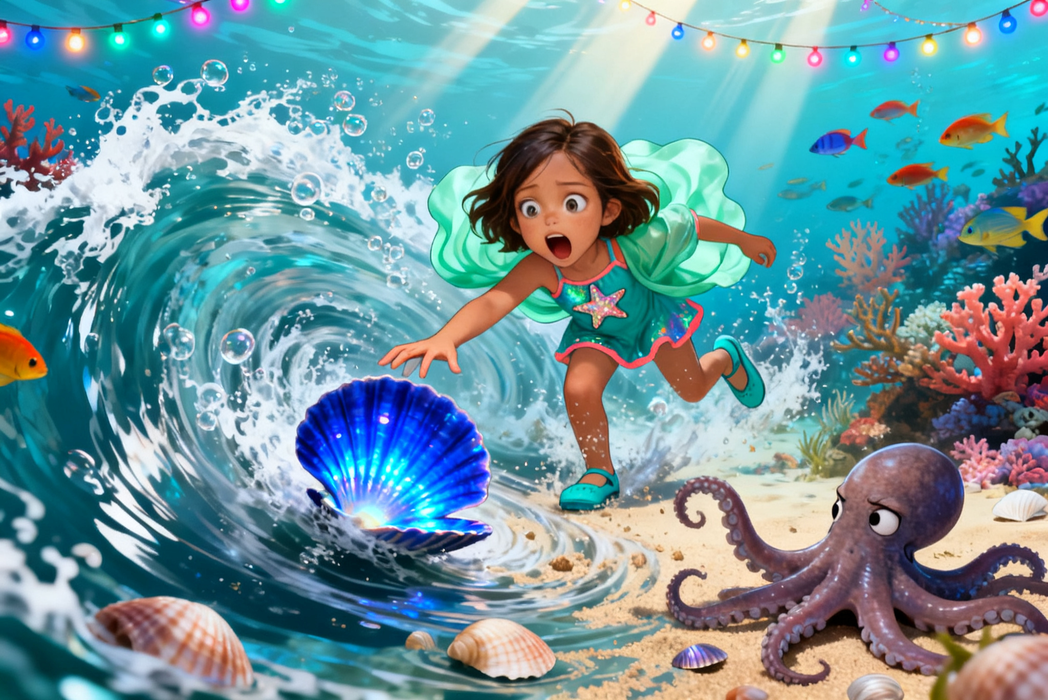 Aahana's Underwater Festival — illustration for page 4